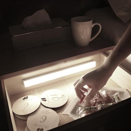 Imagem de Kit 3 Luminárias Led De 30Cm Sensor De Presença (Usb)