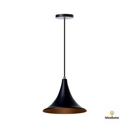 Imagem de kit 3 Lustre Pendente Interno Balcão Chapéu Chines 23cm