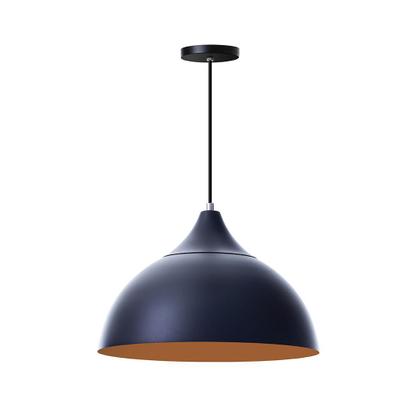 Imagem de Kit 3 Lustres Pendentes Meia Lua 30cm C/ Chapéu Alumínio