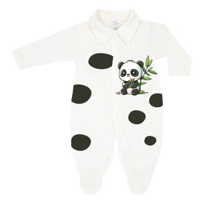 Imagem de Kit 3 Macacão Estampado Suedine Roupa Bebê Meninos e Meninas
