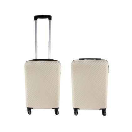 Imagem de Kit 3 Malas De Viagem Bege Com Alça Telescópica Com Cadeado