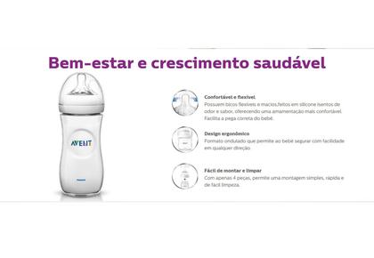 Imagem de KIT 3 MAMADEIRAS AVENT PÉTALA ANTI-CÓLICA 125ml 260ml e 330ml - 0% BPA - TRANSP. - PHILIPS AVENT