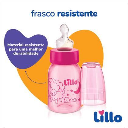 Imagem de Kit 3 Mamadeiras Evolução Divertida 50/120/240ml Rosa- Lillo