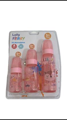 Imagem de Kit 3 Mamadeiras Lolly 240ml 150ml 80ml Tip Bico De Silicone
