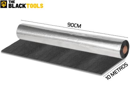 Imagem de Kit 3 Manta Asfaltica 90cm X 10m Auto Adesiva Aluminizada