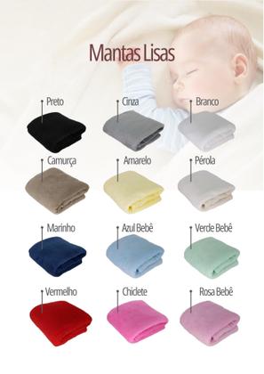 Imagem de Kit 3 Mantas Bebe MicroFibra Confort 90x110cm - Pequenos Defeitos - 100% poliéster
