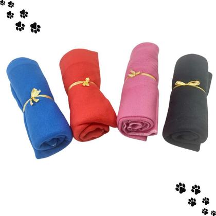 Imagem de Kit 3 Mantas Pet Soft para Cachorro Gatos - Preto - 90x75cm