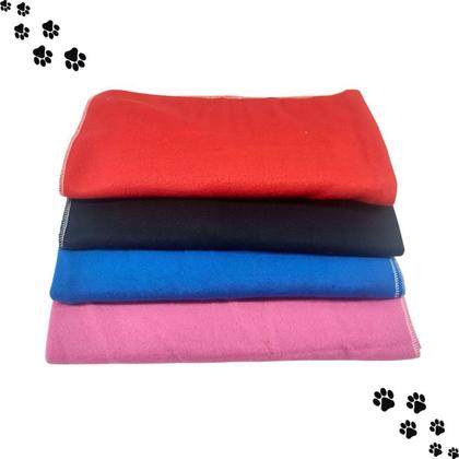 Imagem de Kit 3 Mantas Pet Soft para Cachorro Gatos - Preto - 90x75cm