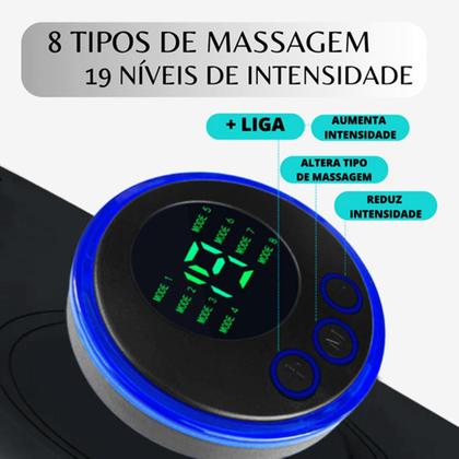 Imagem de Kit 3 Massageador Portátil Recarregável Dor Pescoço Coluna