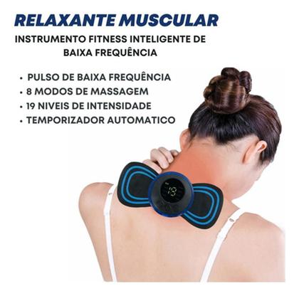 Imagem de Kit 3 Massageador Portátil Recarregável Dor Pescoço Coluna