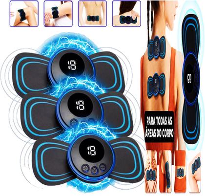 Imagem de Kit 3 Massageador Portátil Recarregável Dor Pescoço Coluna