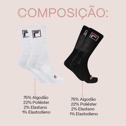 Imagem de Kit 3 Meias Cano Alto Fbox Unissex Atoalhada Original
