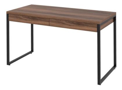 Imagem de Kit 3 Mesas Escritório Kuadra Estilo Indust 1,35m 2 Gavetas