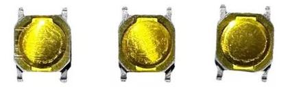 Imagem de Kit 3 Micro Botao Para Chave Gol Fox Jetta Up Amarok Saveiro