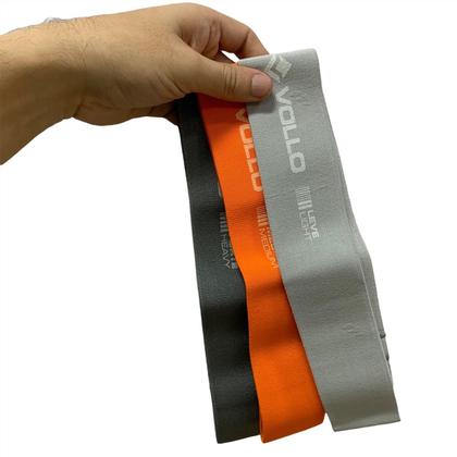 Imagem de Kit 3 Mini Bands Faixas Elásticas em Poliéster Profissional Vp1091 Vollo
