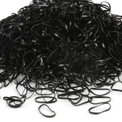 Imagem de Kit 3 Mini bolsinha com Xuxinhas e Elásticos p/ Cabelo Preta