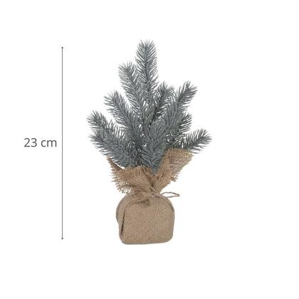 Imagem de Kit 3 Mini Pinheiro Rustico 23cm Enfeite Juta Galhos Arvore de Natal Decoracao Premium