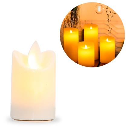 Imagem de Kit 3 Mini Vela Led Decorativa 5,5cm Alt / 3,5cm Largura