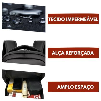 Imagem de Kit 3 Mochilas Resistentes impermeáveis Unissex Masculina Feminina