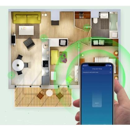 Imagem de Kit 3 Módulos Interruptor Zigbee Mini Alexa Google Home