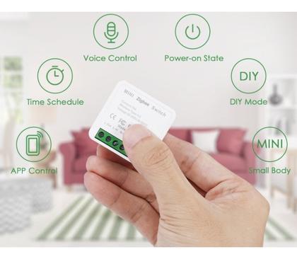 Imagem de Kit 3 Módulos Interruptor Zigbee Mini Alexa Google Home