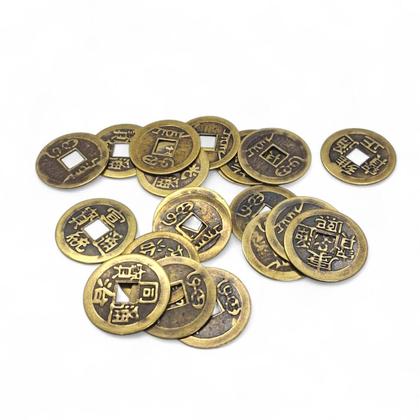 Imagem de Kit 3 Moedas Feng Shui Prosperidade Total Amuleto da Sorte