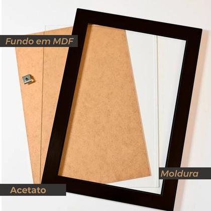 Imagem de Kit 3 Molduras Quadro A2 42x60 Com Acetato Poster Premium