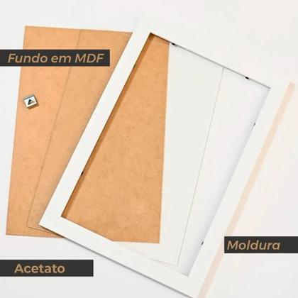Imagem de kit 3 Molduras Quadros 40x50cm Com Acetato Poste Certificado fotos Imagem -