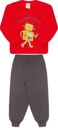 Imagem de Kit 3 Moletom Infantil Masculino Flanelado De Frio Quentinho