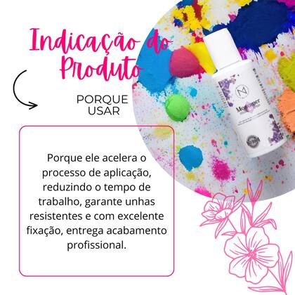 Imagem de Kit 3 Monomer Secagem Rápida Majestic Nail Profissional 60ml