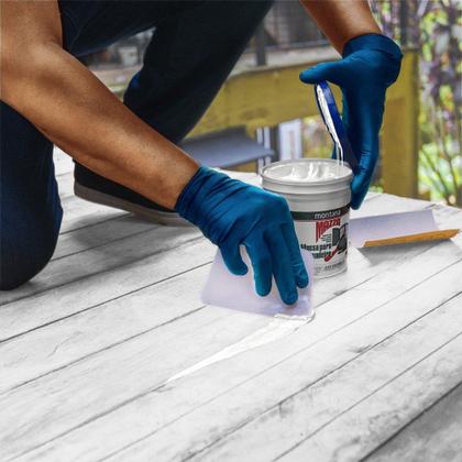 Imagem de Kit 3 Montana Massa Madeira 220g Cor Branco