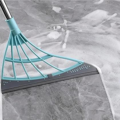 Imagem de Kit 3 Mop Rodo Mágico Esfregão Multiuso Lava Seca Limpeza Fácil Limpa Piso Vidro Cozinha Banheiro Escritório Janela Chão Vassoura Mágica Casa Azulejo