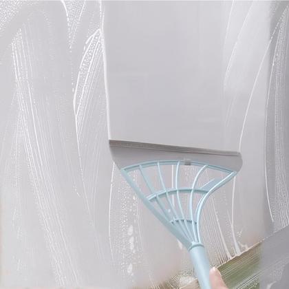 Imagem de Kit 3 Mop Rodo Mágico Esfregão Multiuso Lava Seca Limpeza Fácil Limpa Piso Vidro Cozinha Banheiro Escritório Janela Chão Vassoura Mágica Casa Azulejo