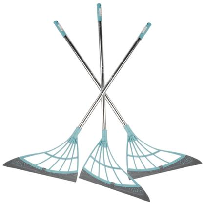 Imagem de Kit 3 Mop Rodo Mágico Esfregão Multiuso Lava Seca Limpeza Fácil Limpa Piso Vidro Cozinha Banheiro Escritório Janela Chão Vassoura Mágica Casa Azulejo