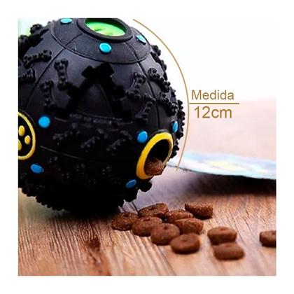 Imagem de Kit 3 Mordedor Cão Pet PVC Depoisto P/ Ração 12cm Sortido