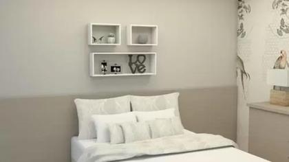 Imagem de Kit 3 Nichos Mdf 15mm Branco Sala Quarta Banheiro Decoração 90x30