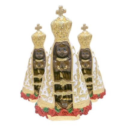 Imagem de Kit 3 Nossa Senhora Aparecida Baby Infantil 20cm Atacado