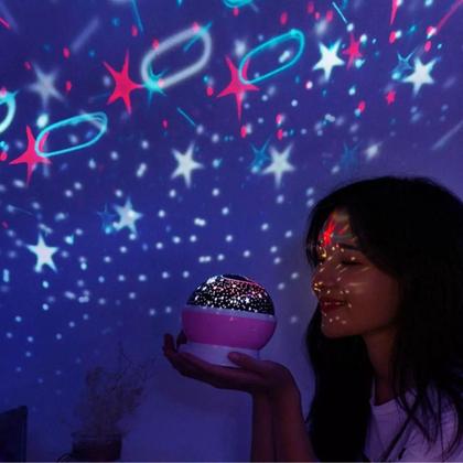 Imagem de Kit 3 Objeto que Ajuda a dormir Luminaria Estrelada com Nota Fiscal Barata