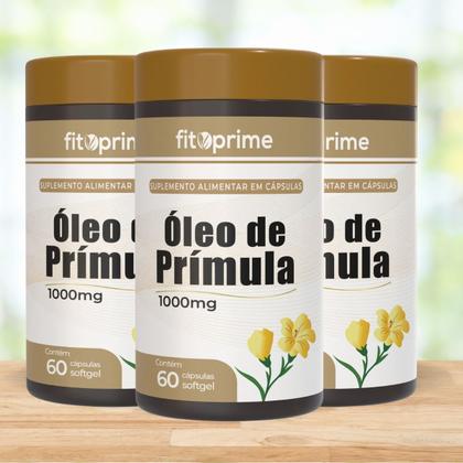 Imagem de Kit 3 Óleo De Prímula 1000mg 60 Cápsulas Fitoprime