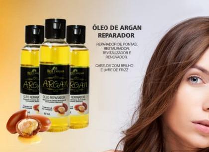 Imagem de Kit 3 Óleo Reparador De Pontas Restaurador Revitalizador Renovador Tratamento De Ouro Marroquino 60ml