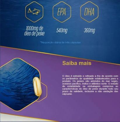 Imagem de KIT 3 Ômega 3 1000mg Catarinense 120 Cápsulas Óleo de Peixe