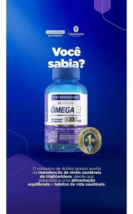 Imagem de KIT 3 Ômega 3 1000mg Catarinense 120 Cápsulas Óleo de Peixe