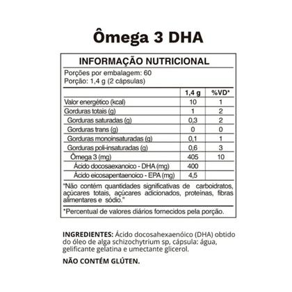 Imagem de Kit 3 Ômega 3 DHA 700mg Ocean Drop Vegano 120 Cápsulas
