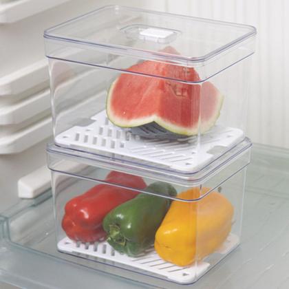 Imagem de Kit 3 Organizadores De Aliemntos Multiuso Armario Geladeira