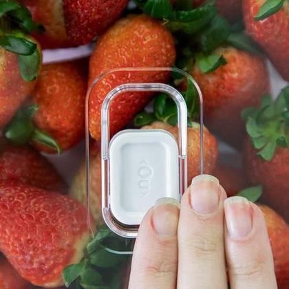 Imagem de Kit 3 Organizadores Geladeira Tampa Acrílico Drenagem 2,2L