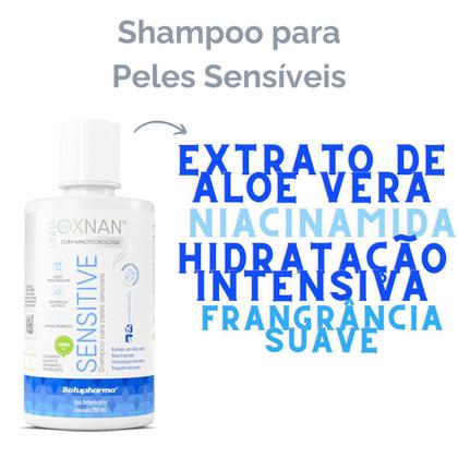 Imagem de Kit 3 Oxnan Shampoo Sensitive Sensível Cães Gatos Botupharma 280ml