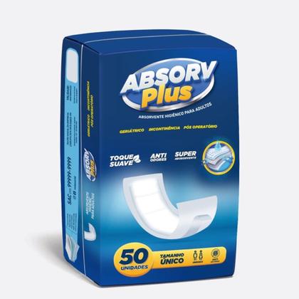 Imagem de Kit 3 Pacotes Absorvente Geriátrico Pos Parto Absorv Plus - 150 Unidades