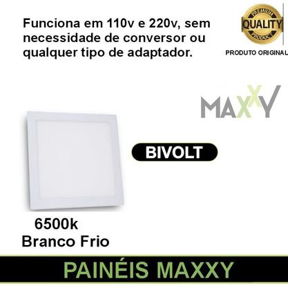 Imagem de Kit 3 Painéis Plafon Led Embutir Quadrado 12w Branco 6500k