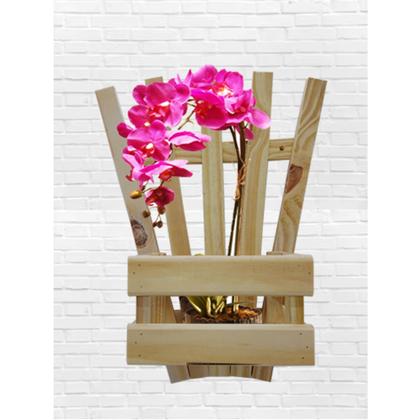 Imagem de Kit 3 Painel Floreira Parede Vaso Jardim Vertical Orquidea Com Cachepot