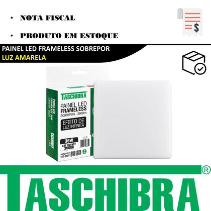 Imagem de Kit 3 Painel Plafon Quadrado Sobrepor 36w Borda Infinita 3000K